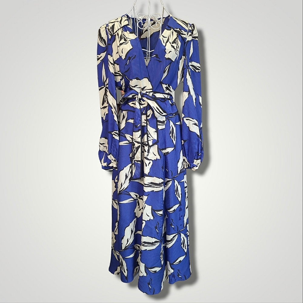 Veronica Beard Mclean Silk Blend Floral Dress